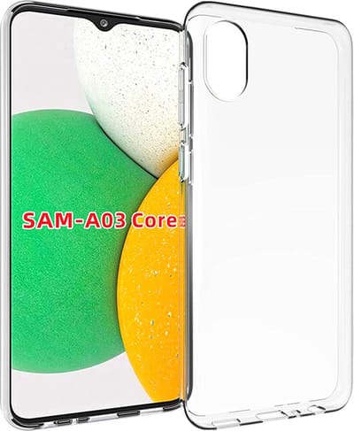 Silicone hoesje transparant Geschikt voor: Samsung Galaxy A03 Core