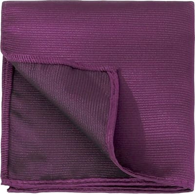 Fako Fashion - Pochette - Pochet - Gestreept - 22x22cm - Donkerpaars