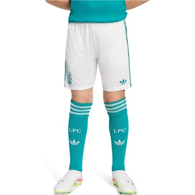 Adidas Liverpool Fc 25/26 Third Shorts Korte Broeken Kinder - Wit - Maat 135 - 140 CM - Poly Mesh