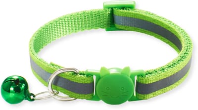 BTH Halsband kat - Katten Halsband - Licht Groen - 18-32 cm - Veiligheidssluiting - Kattenbandje - Kattenriem - Kitten