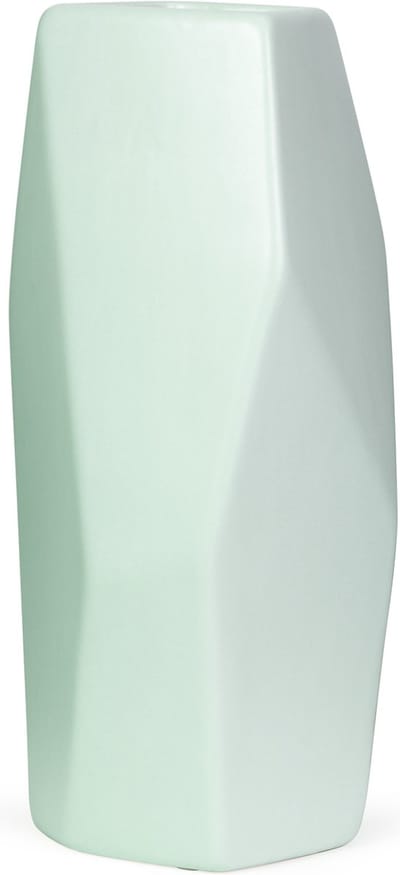 Oliva's - Hoge vaas - ↕ 32 cm - Geometrische vorm - Mat pastel - Mintgroen