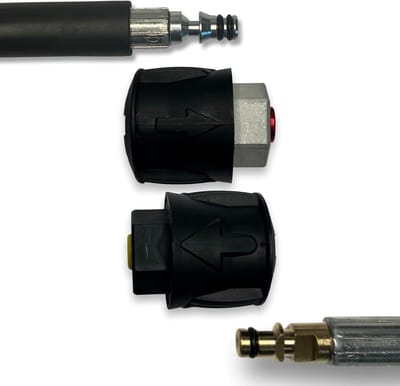 M&M Smartek Adapter Quick Connect M22 for Parkside/Lavor, High Pressure - ShopVlot