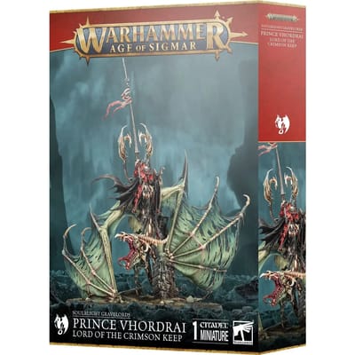 Soulblight Gravelords Prince Vhordrai Lord of the Crimson Keep
