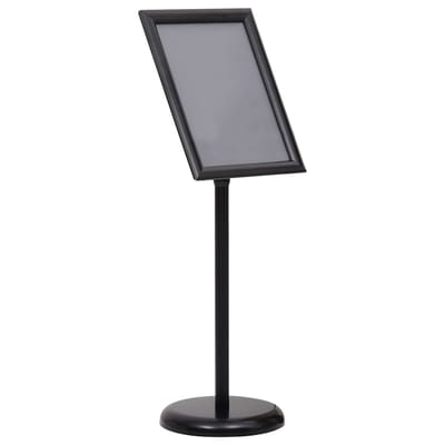 vidaXL - Posterstandaard - A3 - aluminiumlegering - zwart