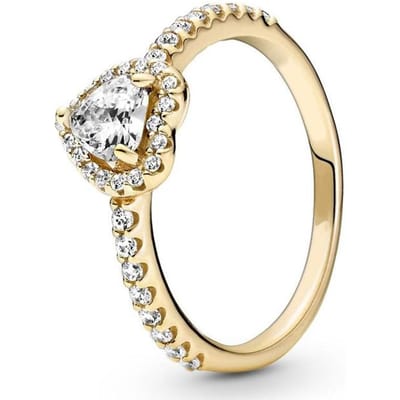 Authentiek 925 sterling zilver roze t met kristallen ring voor dames bruiloft Europa mode-sieraden 5 beige