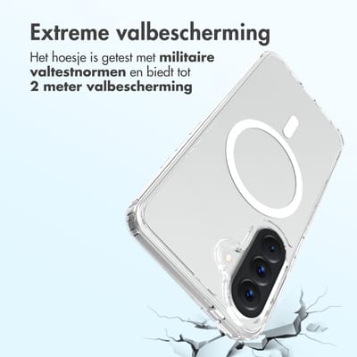 Accezz Hoesje - Geschikt voor Samsung Galaxy A57 (5G) - Xtreme Impact Backcover met Magnetische Ring - Transparant