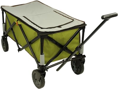 Opvouwbare Bolderkar met Koelvak en Afdekking - XL Strandwagen voor Camping en Picknick