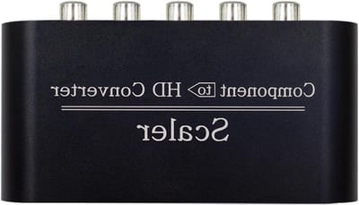 Video Geluid Converter - Component naar HDTV - Oude apparaten aansluiten - Geen stroom nodig - 110x84x28mm - Zwart