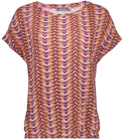 Geisha Top Lila/orange Größe: L | Blusen Outlet | Damen | Orange