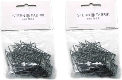 Stern Fabrik steekkrammen - 100x stuks - 50 mm - krammetjes/patentkrammen/klemmetjes