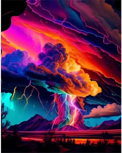 Puzzel 1000 Stukjes - Legpuzzel Volwassenen - Ontspannende Tijdverdrijf - Levendige Kleuren - 50 x 75 cm - Regenboog