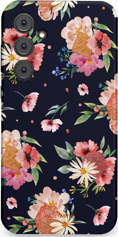 Casetastic Hoesje Geschikt voor Samsung A35 - Stijlvolle Beschermende Duo-layer Case - Bloemenkracht met D20