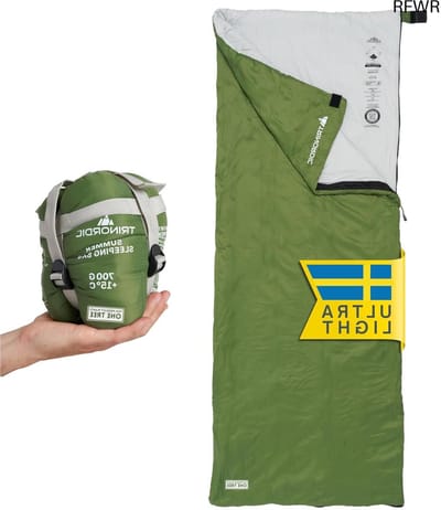 RFWR® Zomer Slaapzak 700g met Anti-Klem Rits – Comfortabele en Duurzame Dekenslaapzak voor Volwassenen