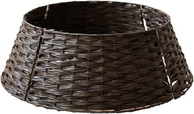 Kerstboom Ring - Boommand Cover - Kerstboom Versieren - Rustieke Boerderijstijl - 65 x 50 x 21 cm - Koffie