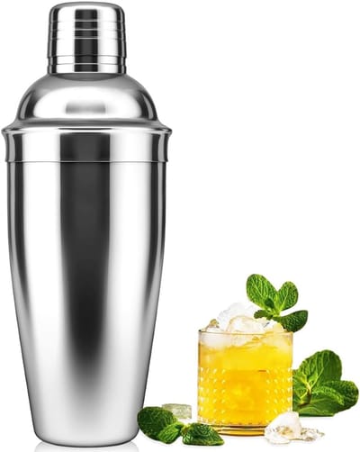 Cocktail Shaker, 25oz Martini Shaker Drink Shaker met Ingebouwde Zeef voor Bartending