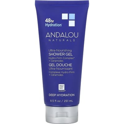 Andalou Naturals, Gel Douche Ultra Nourrissant, Hydratation Profonde, 8,5 fl oz (251 ml) blue