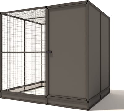 Wood Selections Volière Evi - Vogelkooi - vogelhuis voor buiten - papegaaienkooi - dierenverblijf - Vogelren - vogelverblijf