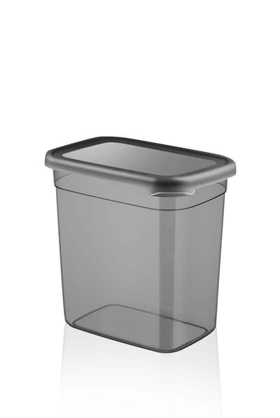 Asir - Opbergdoosset - 24 stuks - Antraciet - 16 x 11,5 x 16,5 cm