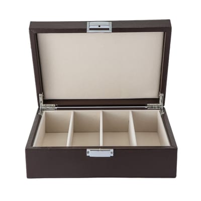 Emilie collection - brillendoos - bruin - luxe opbergdoos brillen en zonnebrillen - medium