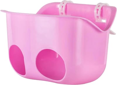 Kinderfietsstoeltje - Poppenzitje Fiets - Speelgoed Vervoeren - Stabiele Bevestiging - 14 x 18 x 14 cm - Roze