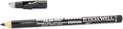 Leticia Well - Kajal/Khol/Kohl/Carbon oogpotlood met puntenslijper - Zwart/Black - Nummer 33215 - 1 stuks