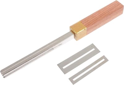 Gitaar Fret Vijl - Gitaar Polijstset - Gitaar Onderhoud - Roestvrij Staal - 22.7 x 2 x 2 cm