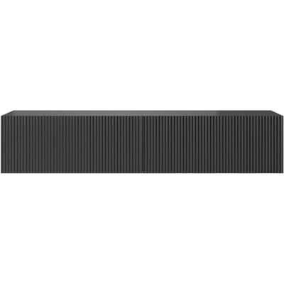 Selsey Veldio - RTV 140 cm - Zwart met gefreesde fronten