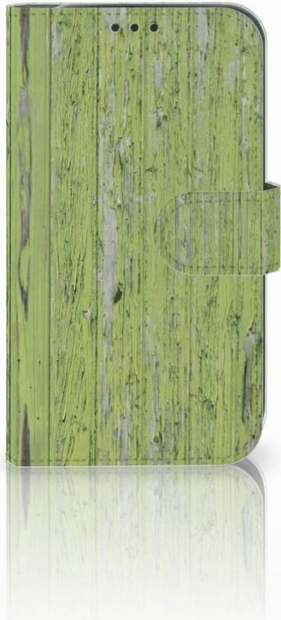 Samsung Galaxy Xcover 4 | Xcover 4s Book Style Case Green Wood