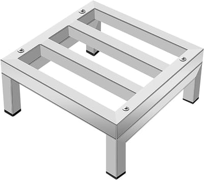 Wasmachine Onderstel - Droger Basis - Apparaten Verhoging - Robuuste Stalen Constructie - 40 x 40 x 30 cm - Zilver