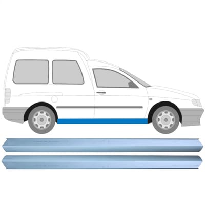 Reparatie dorpel voor Volkswagen Caddy 1995-2004 / Links = Rechts / Set