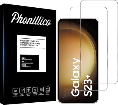 Screenprotector voor Samsung Galaxy S23 Plus - 2 stuks Beschermglas van glas Transparante glazen schermbeschermfolie
