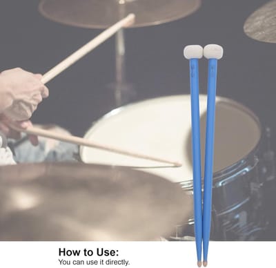 Set Drum Mallets - Goede handgevoel - Duurzaam om te spelen - Blauw