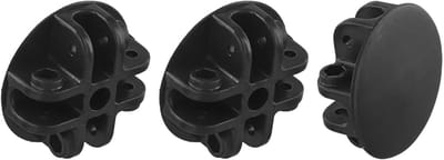 Dakbeugel Kunststof - Verbindingsblok - Tuinhuis Frame - 4-Weg Middenconnector - 14 x 13 x 4 cm - Zwart