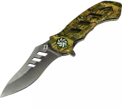 Benson Inklapbaar survival zakmes - 8.5 cm lemmet - Broekclip - Snelle bediening