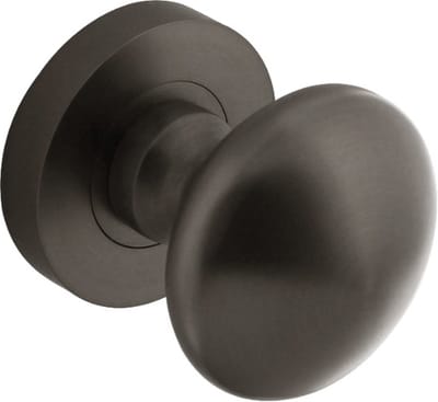 Intersteel Deurknop rond op rozet antracietgrijs
