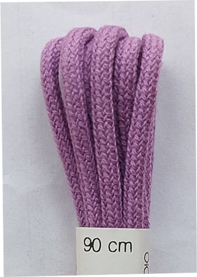 Ronilux Veter - Lila - Rond - Koord Veters - Lengte 90 cm - Dikte 4 mm - Schoenveter
