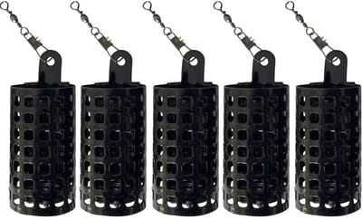 Dailygoods- Vissenkooi Ronde Metalen - Karper Feeder - 10g Gewicht - Duurzaam Ijzer - Anticorrosie - Met Wartel - Voederkooi