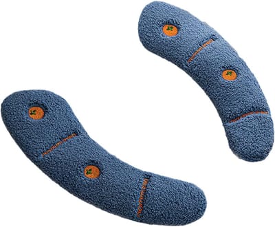 Toiletbril hoes - Zachte pads - Badkamer comfort - Herbruikbaar kussen - ca. 16x9cm - Donkerblauw