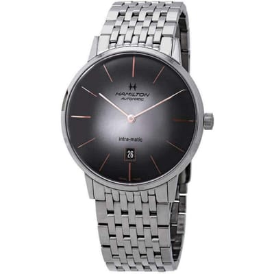 HAMILTON Intra-Matic Zilveren Wijzerplaat Auto H38755181 zilver