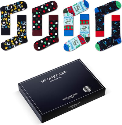 McGregor Sokken Heren | Maat 41-46 | Winter giftbox | Donkerblauw Cadeau mannen/Sokken Giftbox