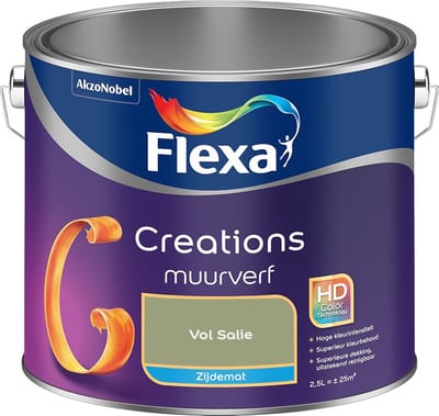 Flexa - Creations Muurverf Zijdemat - Vol Salie - Mengverf - 2,5 L