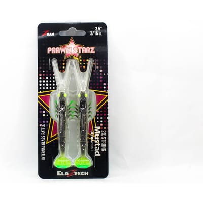 Zman Soft Lure PrawnstarZ 3,5 Inch 2/Pack Glow Chartreuse (9071)