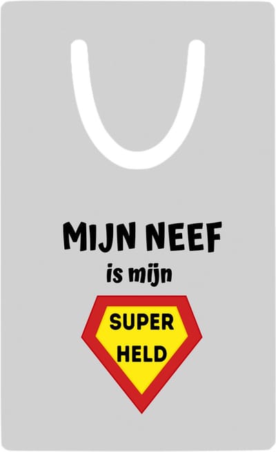 Hacebo® - mijn neef is mijn superheld metalen boekenlegger - Neef - super held - verjaardag - cadeautje voor neef - neef artikelen - kado - geschenk Bladwijzer boekenleggers - 7.6 cm x 5cm