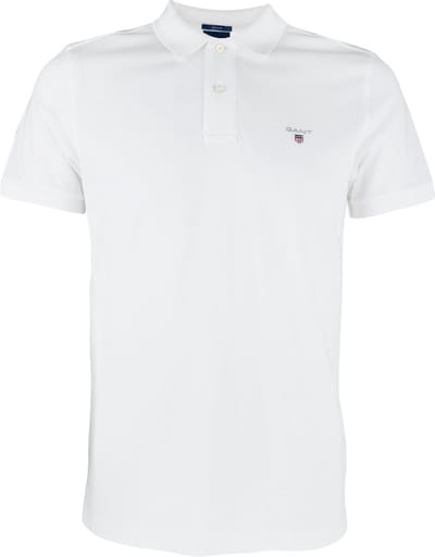 GANT heren original polo shirt pique rugger wit