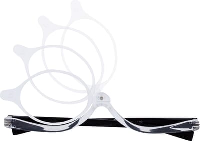 Noci Eyewear KCB604 The Queen Make-Up bril +2.50 - Transparant met zwarte poten