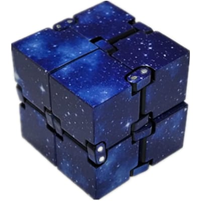 Oneindige Kubus Fidget Kubus Speelgoed Melkweg Ruimte Magische Puzzel Flip Kubus Fidget Vinger Speelgoed Angstverlichting voor Volwassenen Kinderen ADHD Stress St Praktisch Gebruik