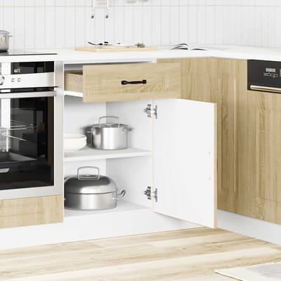 vidaXL - Onderkast - Kalmar - bewerkt - hout - sonoma - eikenkleurig