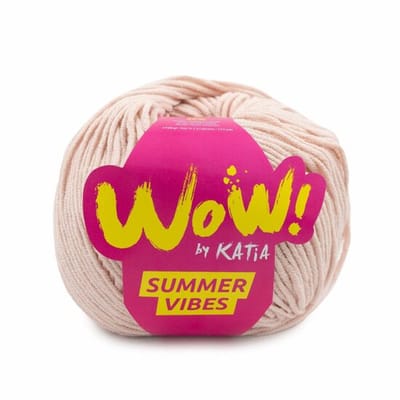 Katia WOW Summer Vibes - 87 lichtroze - Katoen/Acryl Garen
