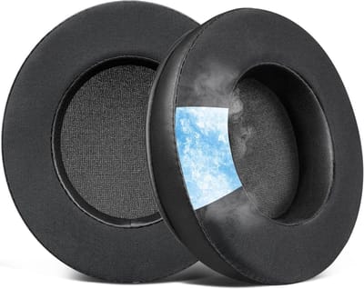 Vervangende Cooling Gel Oorkussens voor Gaming Headsets, Ademend IJs Katoen, Hoogwaardige Schuim - Zwart