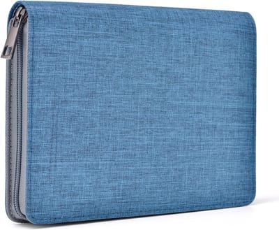 Premium Waterdichte Canvas Organizer voor Vulpen met Individuele Sluiting en Opbergruimte